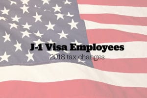 J-1 Visa employee taxes