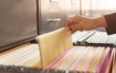 How should employee files be organized?